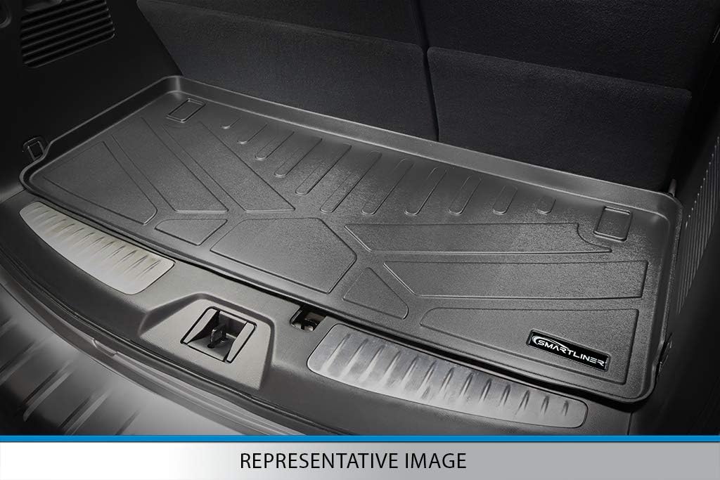 MAXLINER All Weather Cargo Liner Floor Mat Behind 3rd Row Grey for 2011-2018 Toyota Sienna with Power Folding 3rd Row Seats