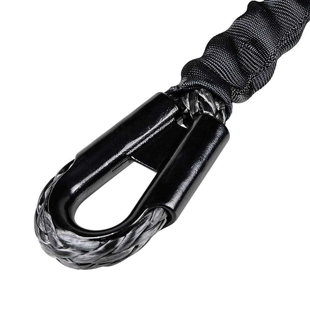 95feet x 3/8 inch Black Synthetic Winch Rope Line Cable with Rock Heat Guard 20500LBs Recovery Truck 4x4 ATV UTV - Shop Hardware Tools Online Store
