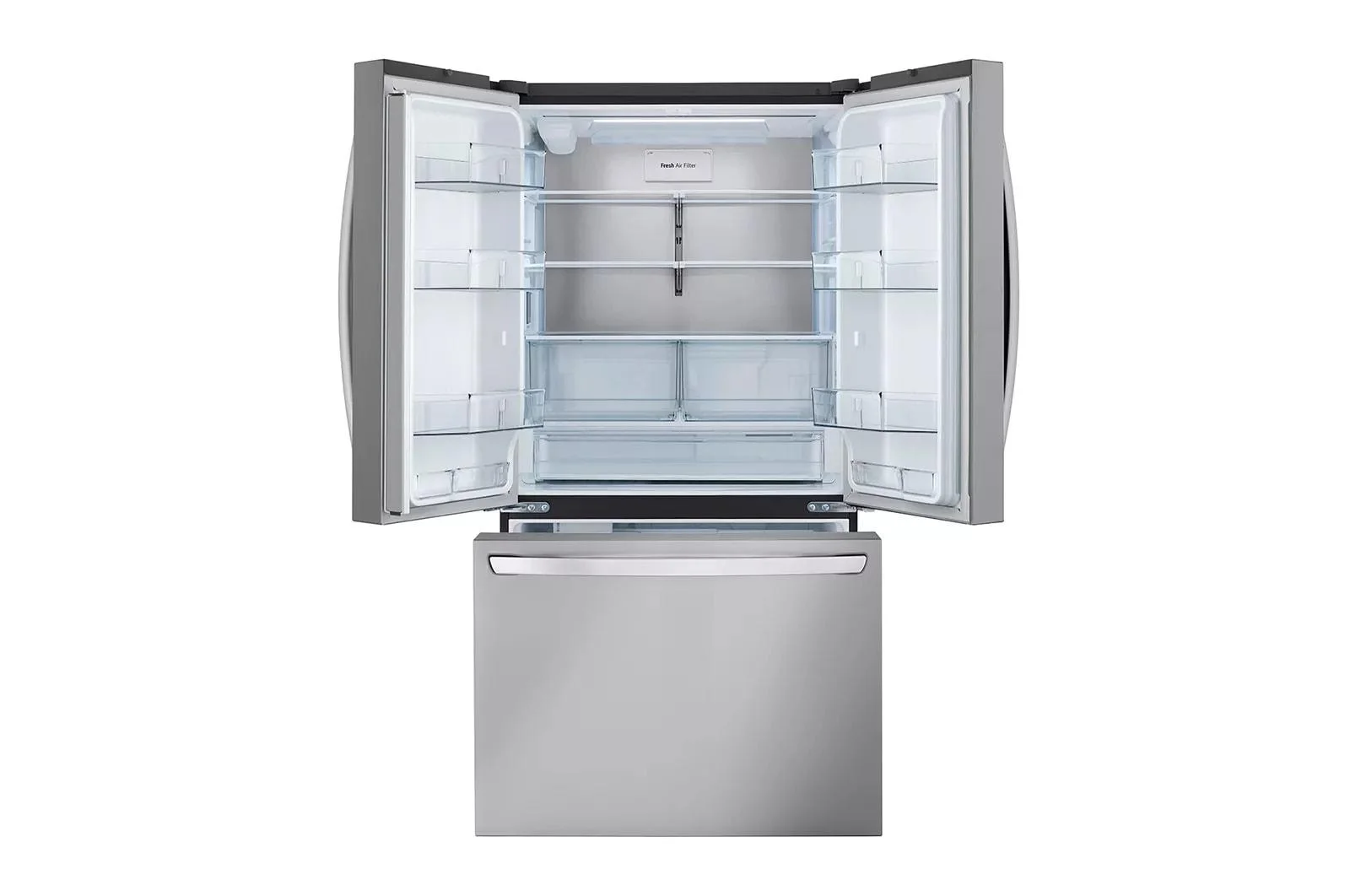 LG 27 cu ft. 3 Door French Door Counter Depth Refrigerator with Internal Water Dispenser LRFLC2706S
