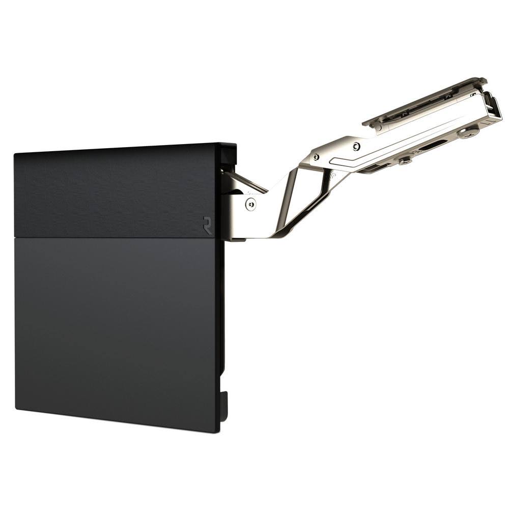 Richelieu Hardware Black 107° Lift-Up Hinge Air System, Heavy-Duty Soft-Close Vertical Opening Hinge (1-Pair)