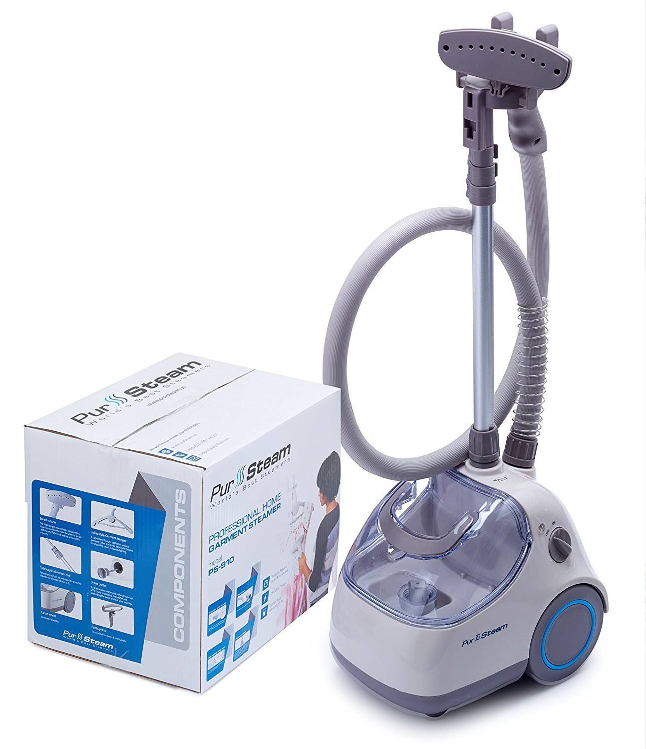 PurSteam Elite Garment Steamer Heavy Duty Powerful Fabric Steamer with Brush