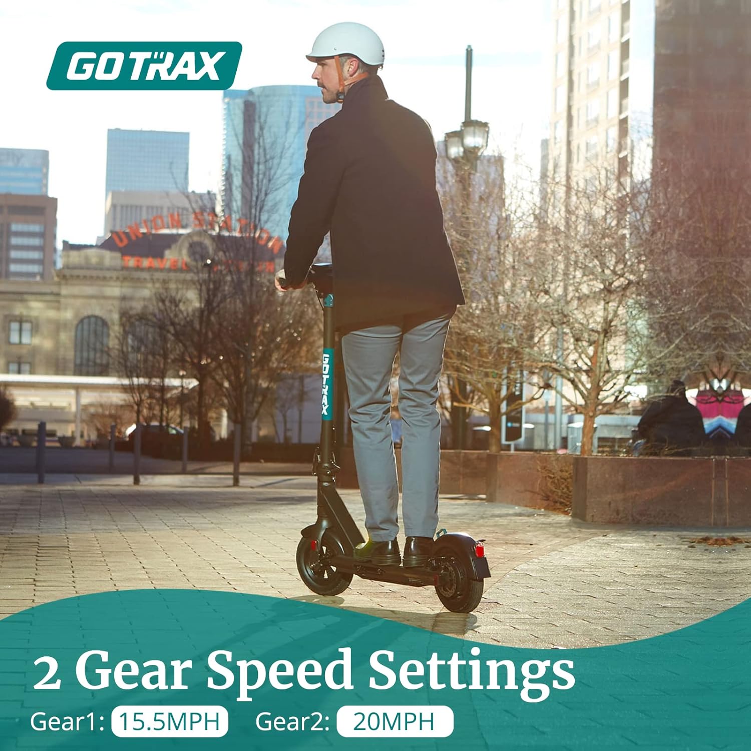 Gotrax GMAX Electric Scooter, 10" Pneumatic Tire, Max 42 Mile & 20Mph by 350W Motor, Double Anti-Theft Lock, Bright Headlight and Taillight,Foldable and Cruise Control Electric Scooter for Adult