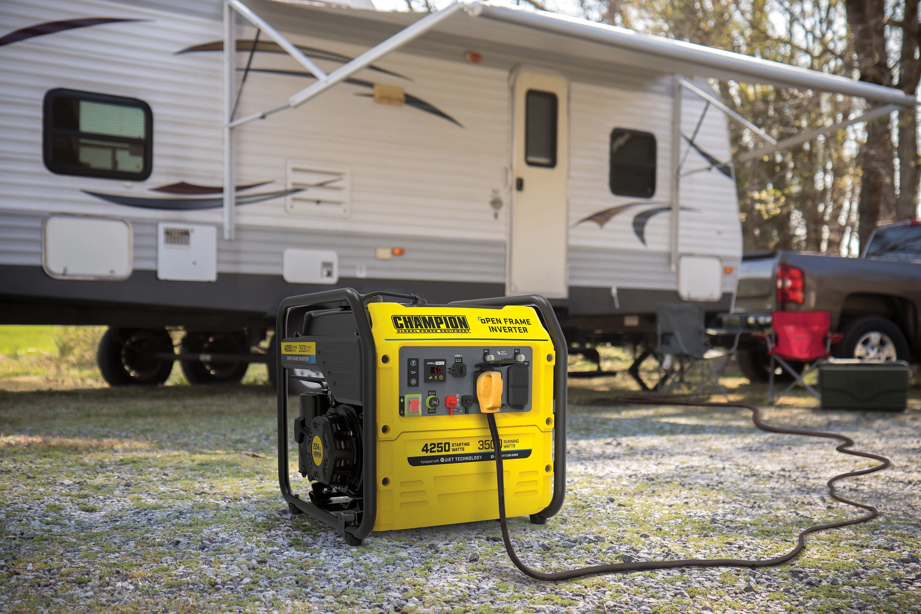 Champion Power Equipment 4250-Watt RV Ready Open Frame Gasoline Inverter Generator