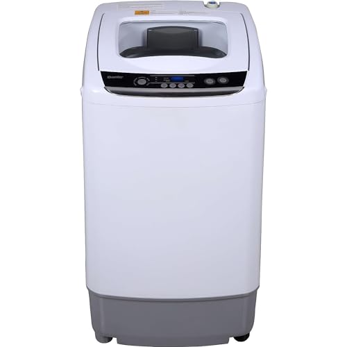 Danby Portable Top Load Washer for Apartments, Small Spaces, Dorms, Stainless Steel Drum and 4 Wash Cycles