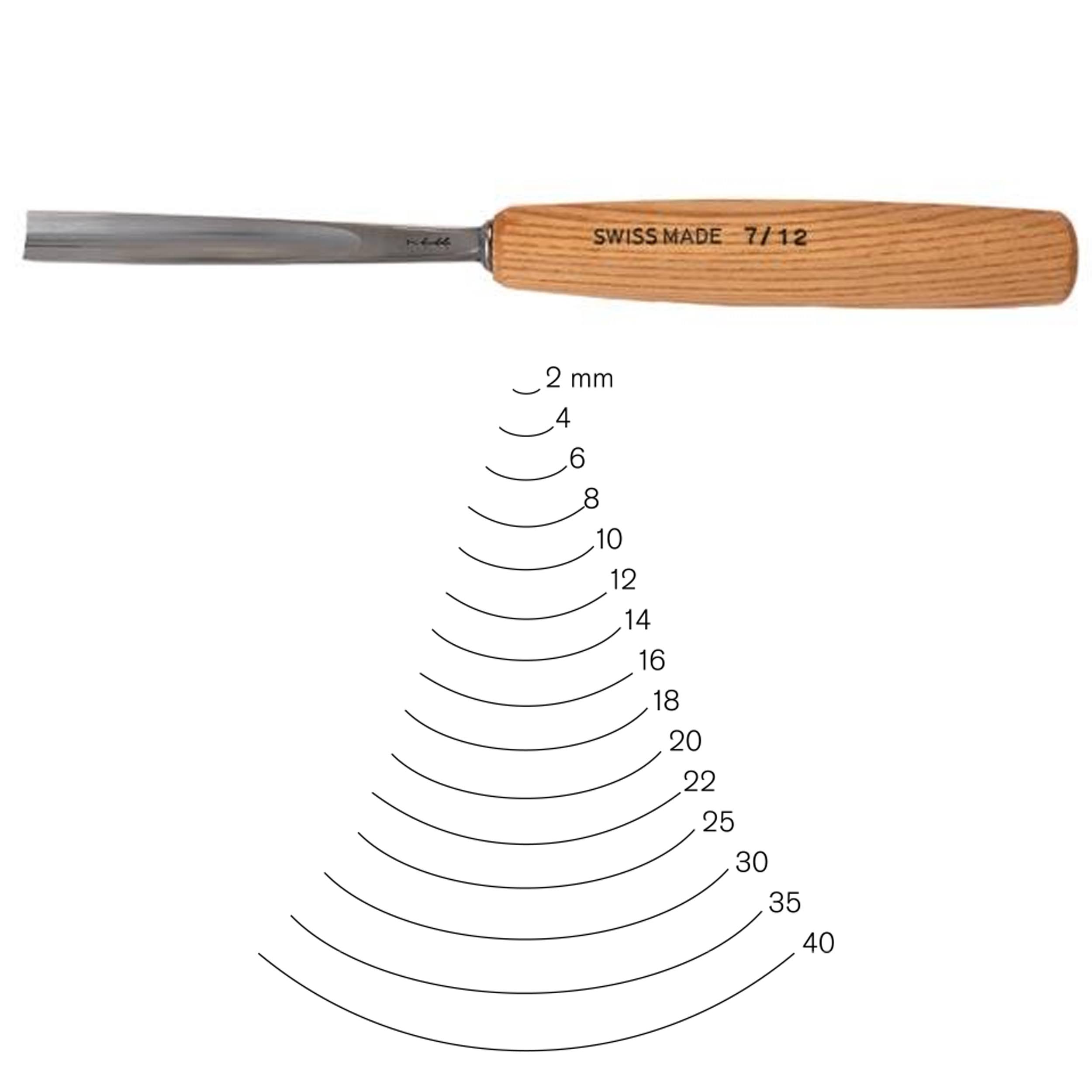 Pfeil Swiss Made 60mm Heavy Duty #7 Sweep Gouge