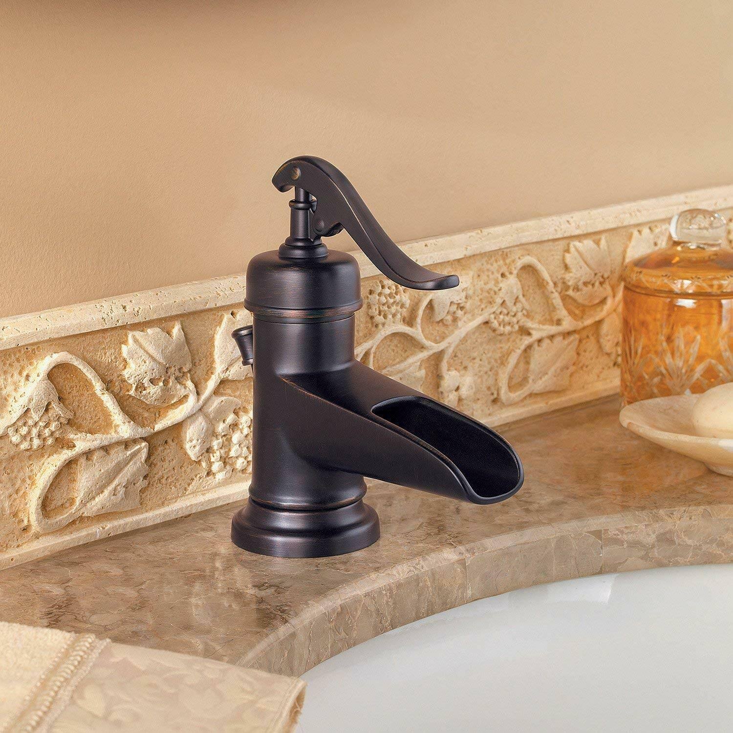 Pfister LG42-YP0Y Ashfield Single Control Bathroom Faucet Tuscan Bronze