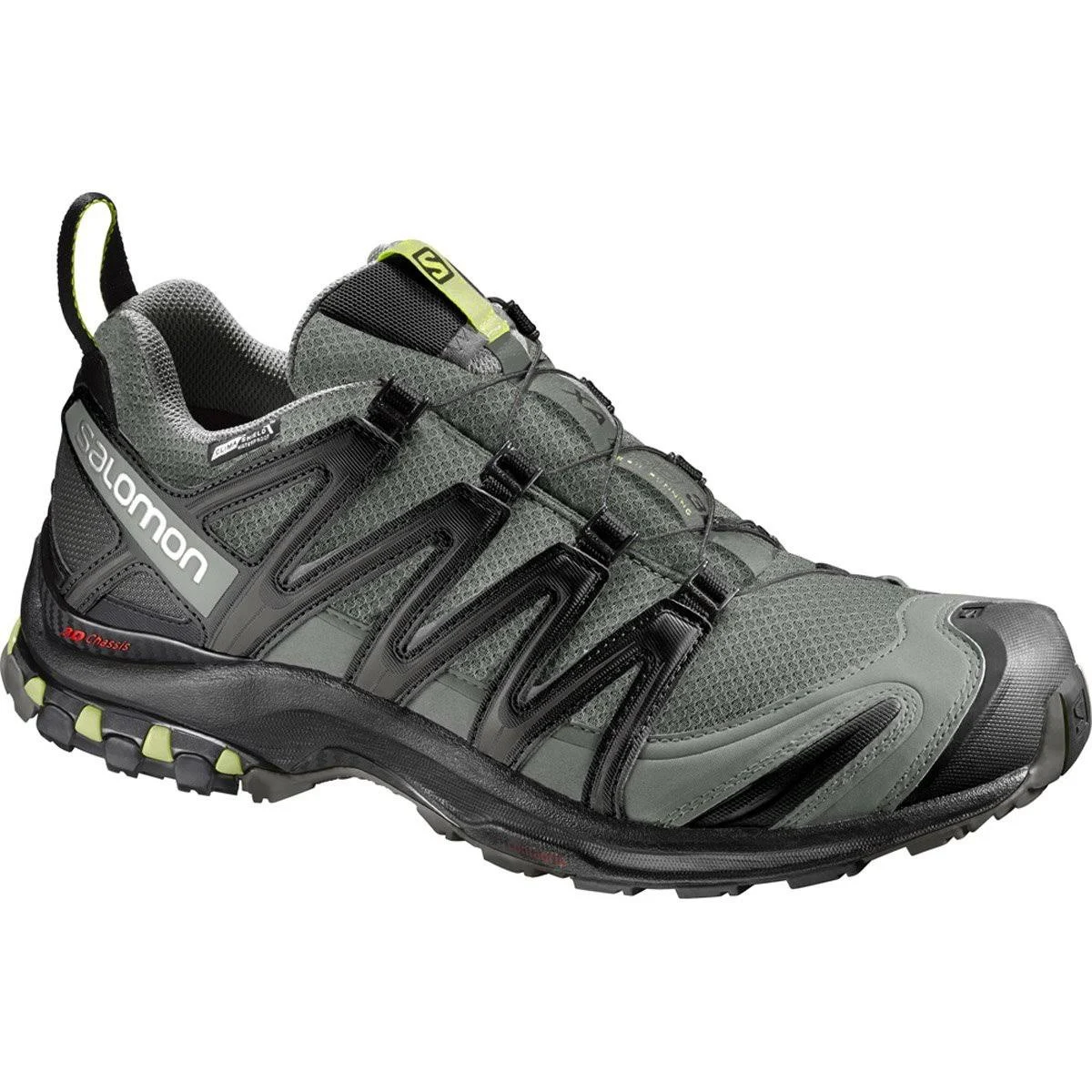 Salomon Men&s XA Pro 3D CS WP Castor Gray/Black/Fern - 13