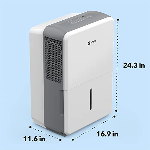 Vremi 22 Pint 1,500 Sq. Ft. Dehumidifier Energy Star Rated for Medium Spaces and Basements