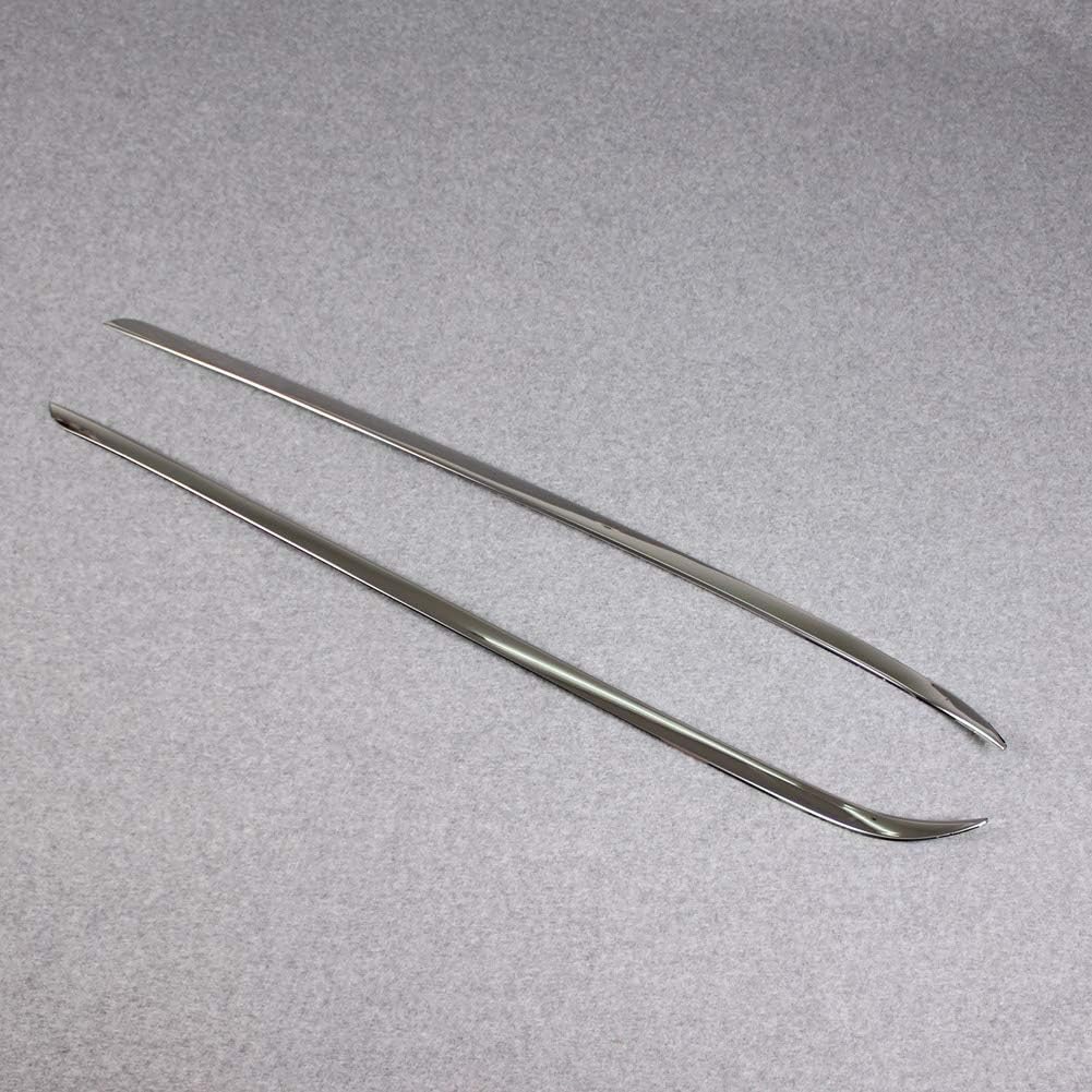 Beautost Fit for Toyota Highlander 2015 2016 2017 2018 2019 Windshield Side Beveled Window Cover Trim Stainless Steel Pack of 2