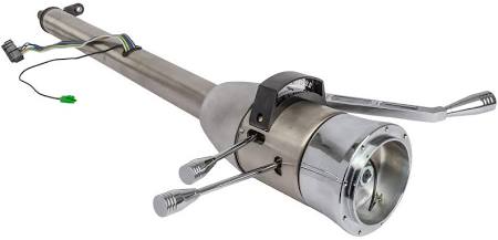 Jegs 70475 Tilt Steering Column, Column Shift, 2x22 Diameter, 30x22 Length, Chrome