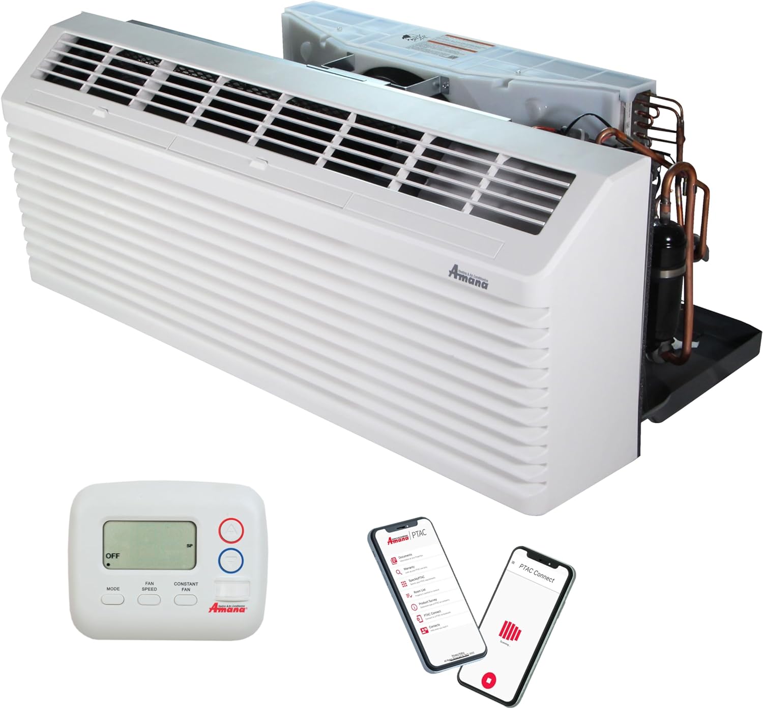J-Series PTAC 9000 BTU Wall Mounted Air Conditioner with 5 KW Heater - Ideal AC Unit for Hotel, Motel, Apartment, Workshop, Garage and Sunroom Installations