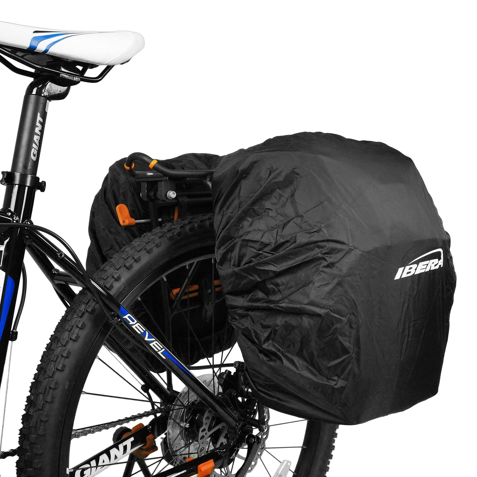 Ibera Bicycle Bag PakRak Clip-On Quick-Release All Weather Bike Panniers - Pair