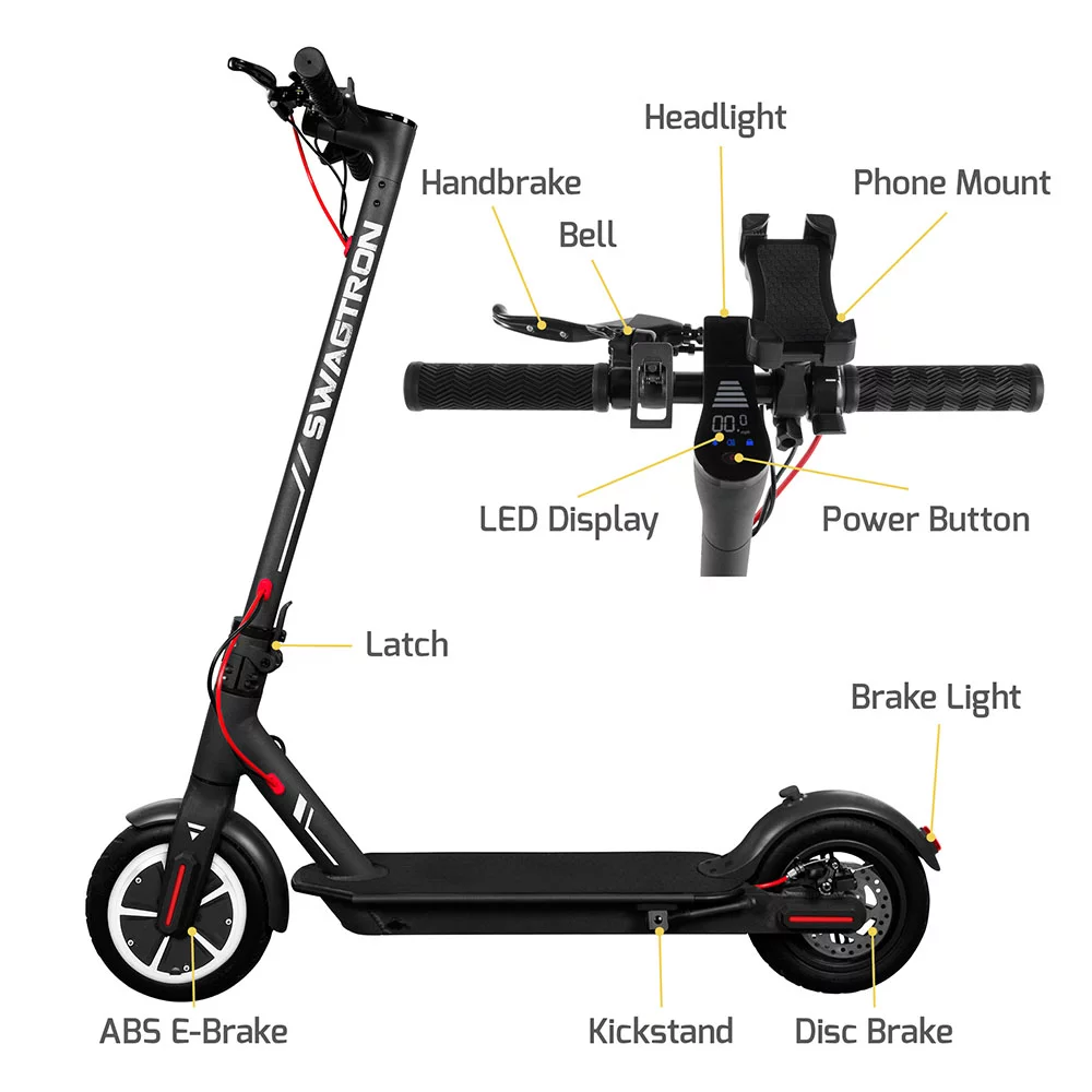 SWAGTRON Swagger 5 Portable and Foldable Electric Scooter