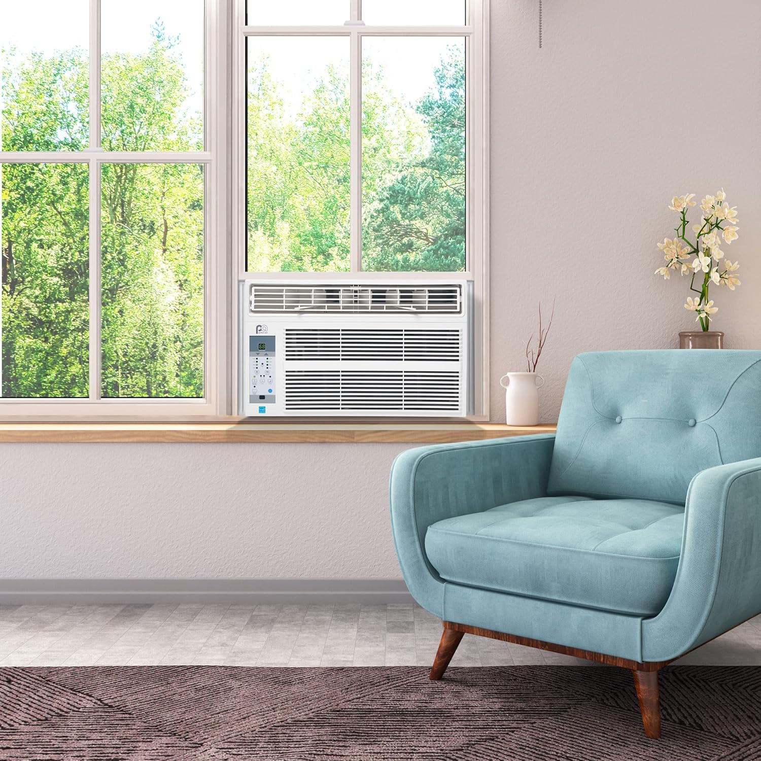 PerfectAire 8,000 BTU 115-Volt Energy Star Window Air Conditioner with Full-Function Remote, Installation Kit, 350 sq. ft.
