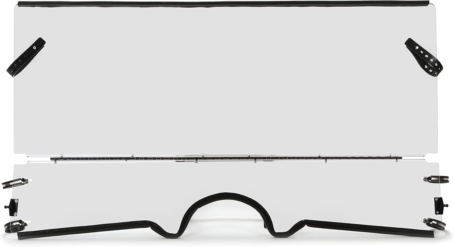 HECASA Front 0.177 Thick Folding Windshield Compatible with 2006-2009 Yamaha Rhino 450 / 2004-2007 Yamaha Rhino 660 / 2008-2013 Yamaha Rhino 700 Flip Clear Windscreen