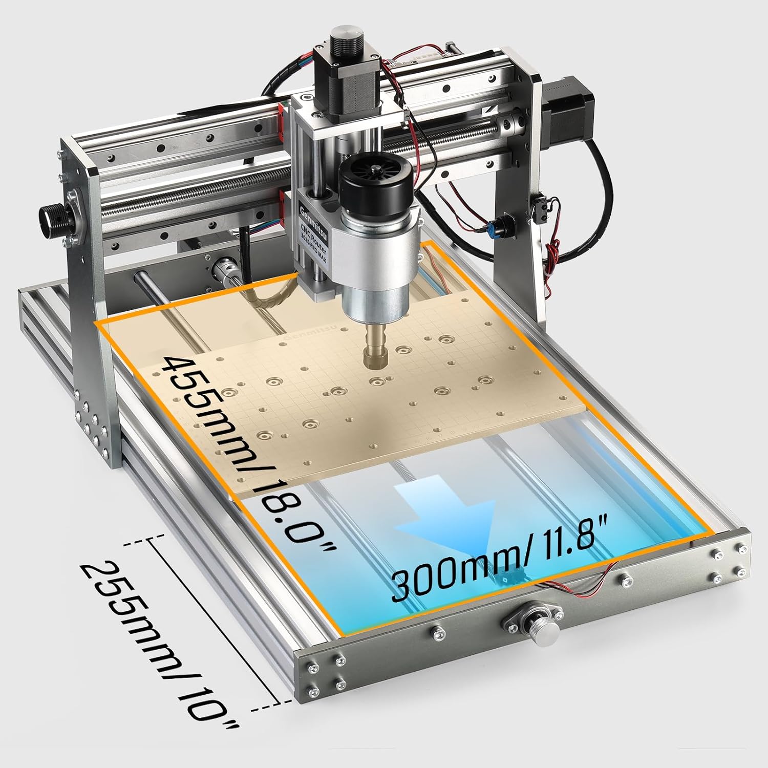 Genmitsu 3020-PRO MAX V2 CNC Router Machine + 3020 Y-Axis Extension Kit