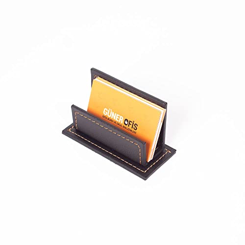 MOOGCO Leather Desk Set-Desk Office Accessories-Office Organizer- Home Office Accessories - Desk Supplies - Desk Storage Organizer -Desk Pad-Storage-12 Pieces -12 PCS (BLACK-WHITESEAM)