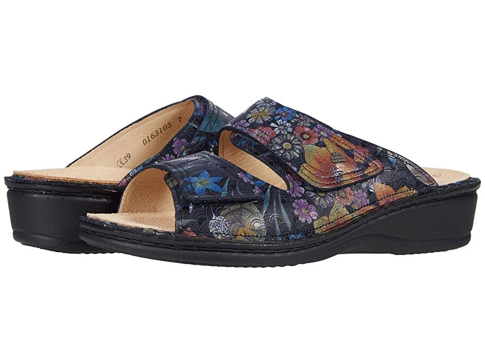 Finn Comfort Jamaica Dark Blue Irpino Leather Soft Footbed 39