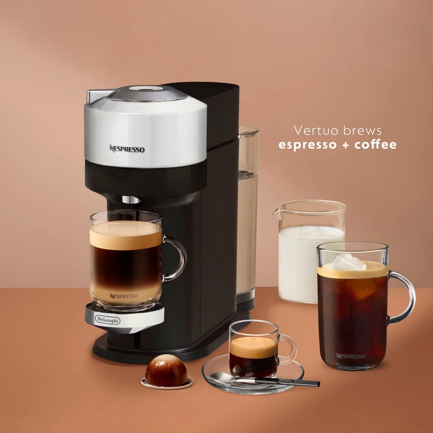 Nespresso Vertuo Next Coffee and Espresso Maker by DeLonghi, Dark Gray