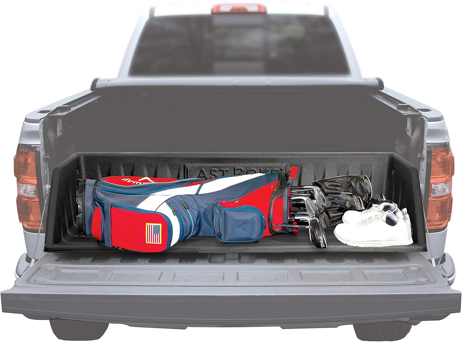 Last Boks Mid Size Truck Bed, Cargo Box Organizer, Slides Out onto Your Tailgate for Easy Access to Load or Unload Your Cargo, Truck Accessories Stores and Protects Your Cargo and Your Truck