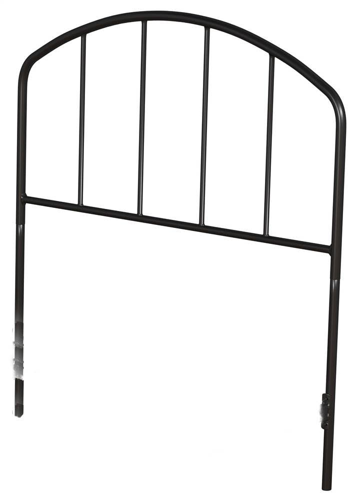 Hillsdale Furniture Tolland Twin Metal Headboard with Arched Spindle Black