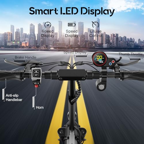 Electric Scooter for Adults, 30MPH Top Speed, 35 Miles Range, 800W Motor, 10" Off-Road Tires, Foldable E-Scooter with Seat, Commuter Electric Scooter with Seat for Adults Commuter Outdoor