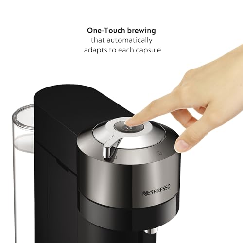 Nespresso Vertuo Next Coffee and Espresso Machine by Breville,1.1 liters, Dark Chrome