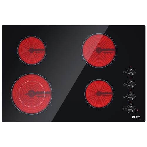 Electric Cooktop 30 inch Ceramic Stove 4 Burners Built-in Stove Top