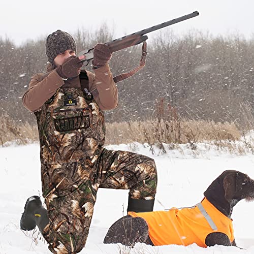 DRYCODE Chest Waders for Men with 1600g Boots, Waterproof Fleece-Lined Insulated Wader with Boot Hanger for Hunting