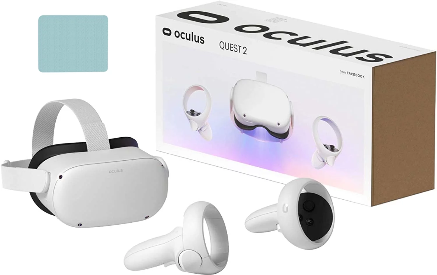 Oculus Quest 2 256GB -- Advanced All-In-One Virtual Reality Headset with Mazepoly Cleaning Cloth - Curated Treasures Market