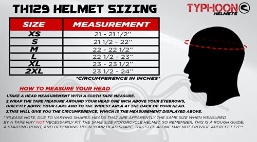 Typhoon Helmets Adult Full Face Heated Dual Lens Shield Snowmobile Helmet