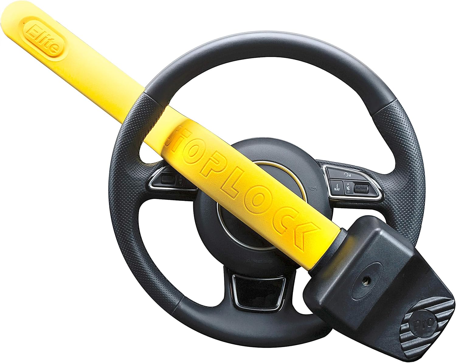 Stoplock 'Professional' - Steering Wheel Lock for Cars - Secure Anti-Theft Device W/Keys