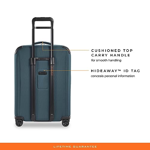 Briggs & Riley Domestic 22" Carry On Expandable Spinner - Luggage for Travel, Suitcases with Wheels, Softside Rolling Bag for Men & Women, Self-Repairing Zipper - ZDX Collection, Hunter