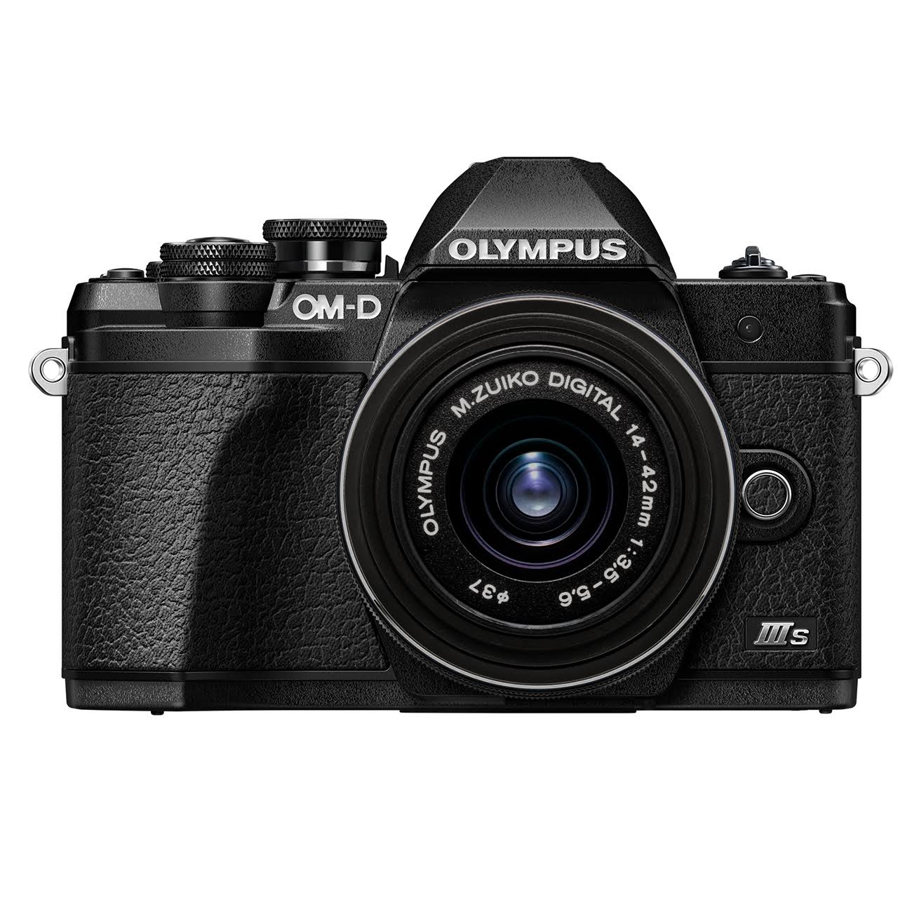 Olympus OM-D E-M10 Mark IIIs Camera with M.Zuiko Digital 14-42mm IIR Lens, Black