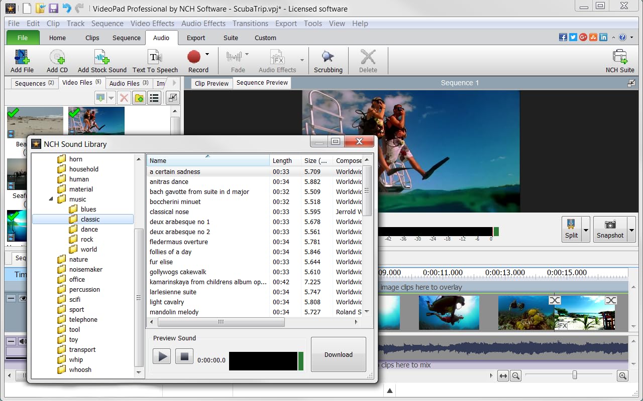 VideoPad Video Editor - Create Professional Videos with Transitions and Effects [Download]