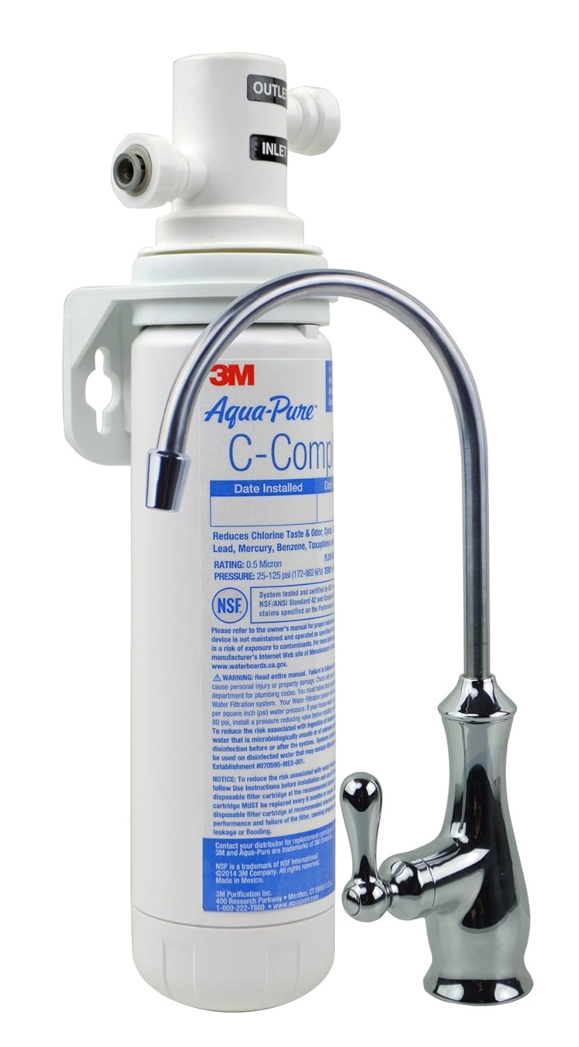3M Aqua-Pure Under Sink Dedicated Faucet Replacement Water Filter Cartridge AP Easy C-Complete, for use with AP Easy Complete system