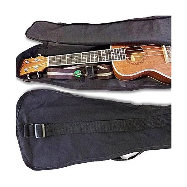 Ukulele Tenor Size Bundle from Lohanu (LU-T) 2 Strap Pins Installed Free Uke Strap Case Tuner Picks Pick Holder Aquila Strings I