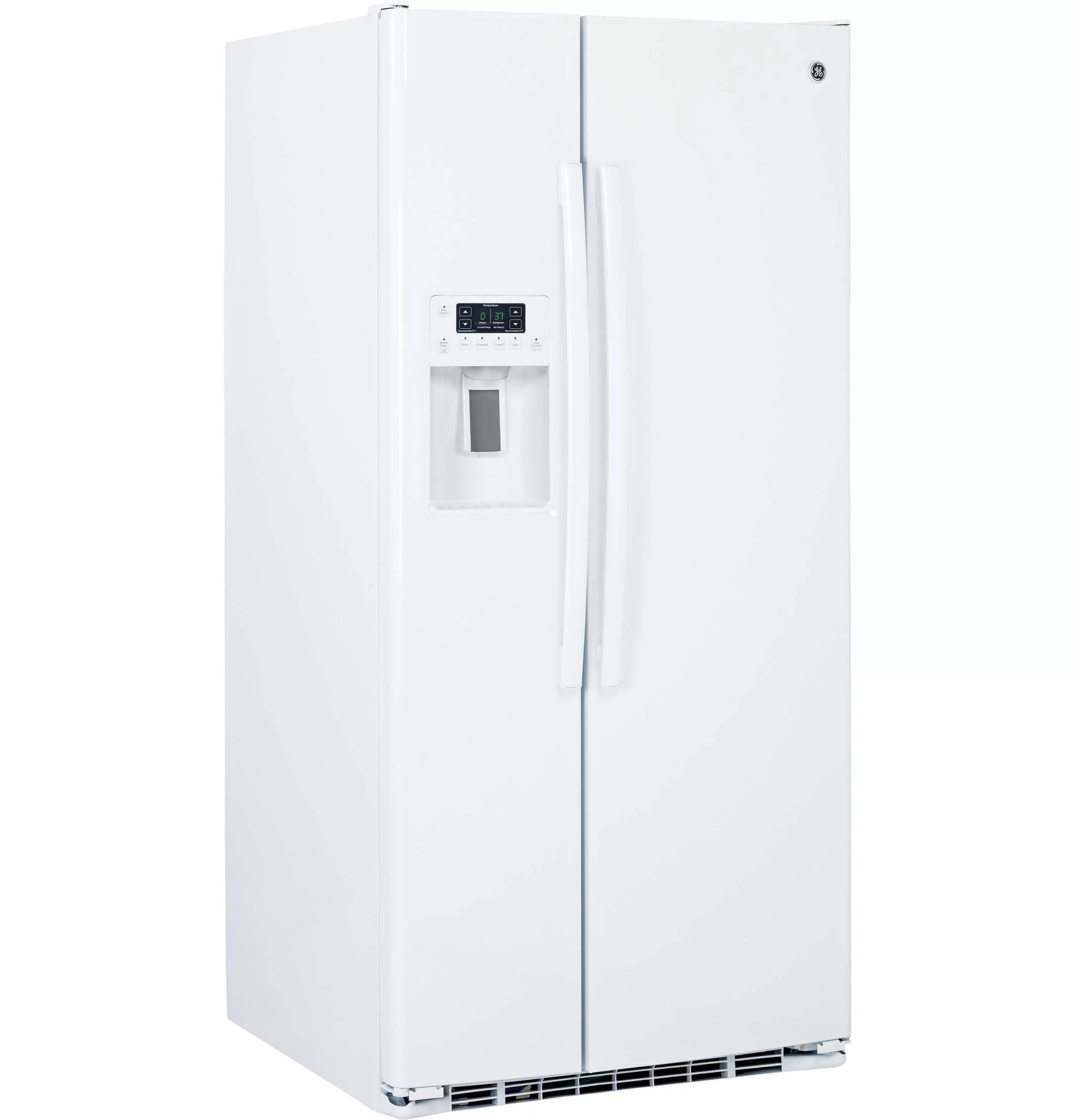 GE Appliances GSS23GGKWW 33 Inch Freestanding Side by Side Refrigerator White