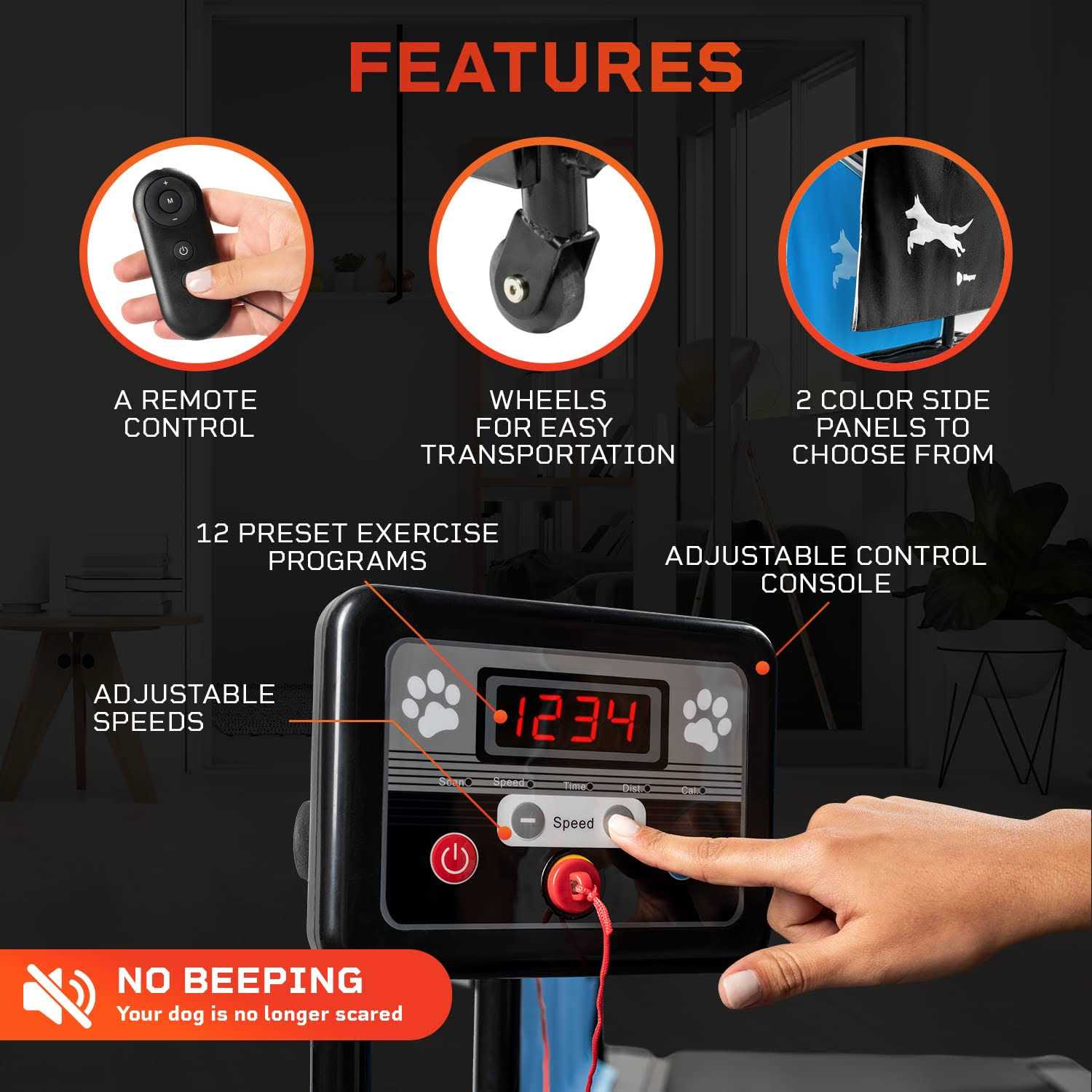 Lifepro Dog Treadmill Small Dogs Dog Treadmill Medium Dogs Dog Pacer Treadmill for Healthy &amp; Fit Pets - Pet Supplies online store
