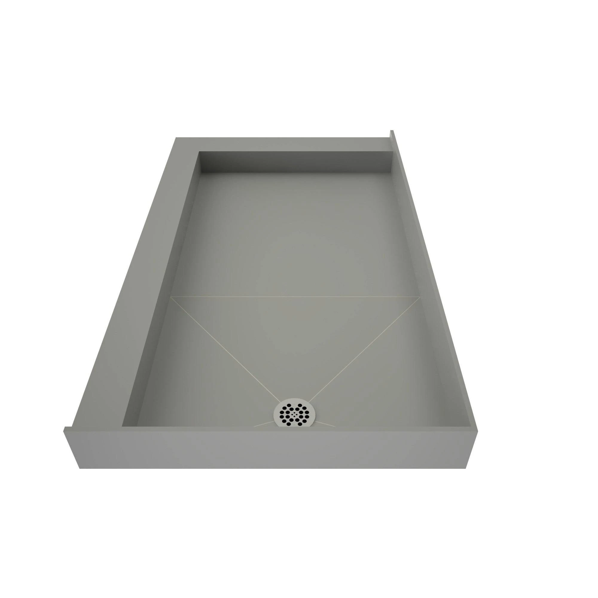 Tile Redi Shower Pan - Drain Location: Right