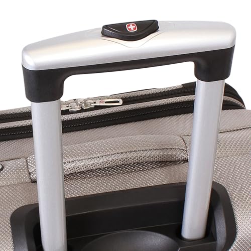 SwissGear Sion Softside Expandable Luggage, Black, Checked-Large 29-Inch