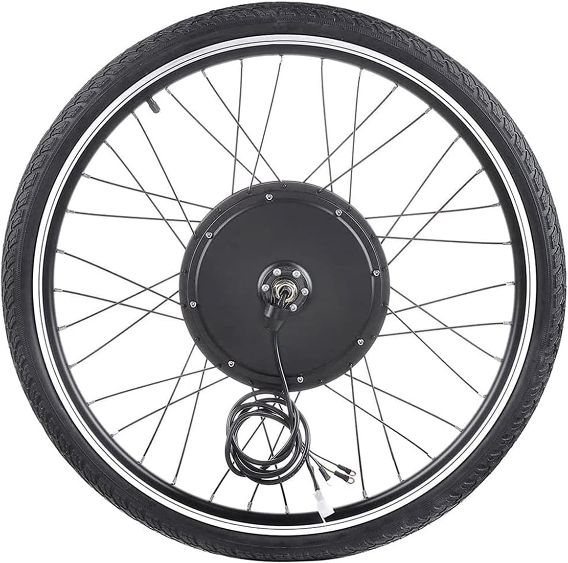 48V 1000W Front or Rear Wheel Hub Motor Brushless Gear Bicycle Electric Bike Conversion Kit with LCD Display for 20"/ 24" / 26"/27.5" / 28"/ 29" / 700C Wheel Ebike,FrontWheel-26INCH