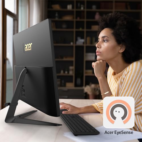 Acer Aspire C24-1700-UR12 AIO Desktop | 23.8" Full HD IPS Display | 12th Gen Intel Core i5-1235U | Intel Iris Xe Graphics | 8GB DDR4 | 512GB NVMe M.2 SSD | Intel Wireless Wi-Fi 6 | Windows 11 Home