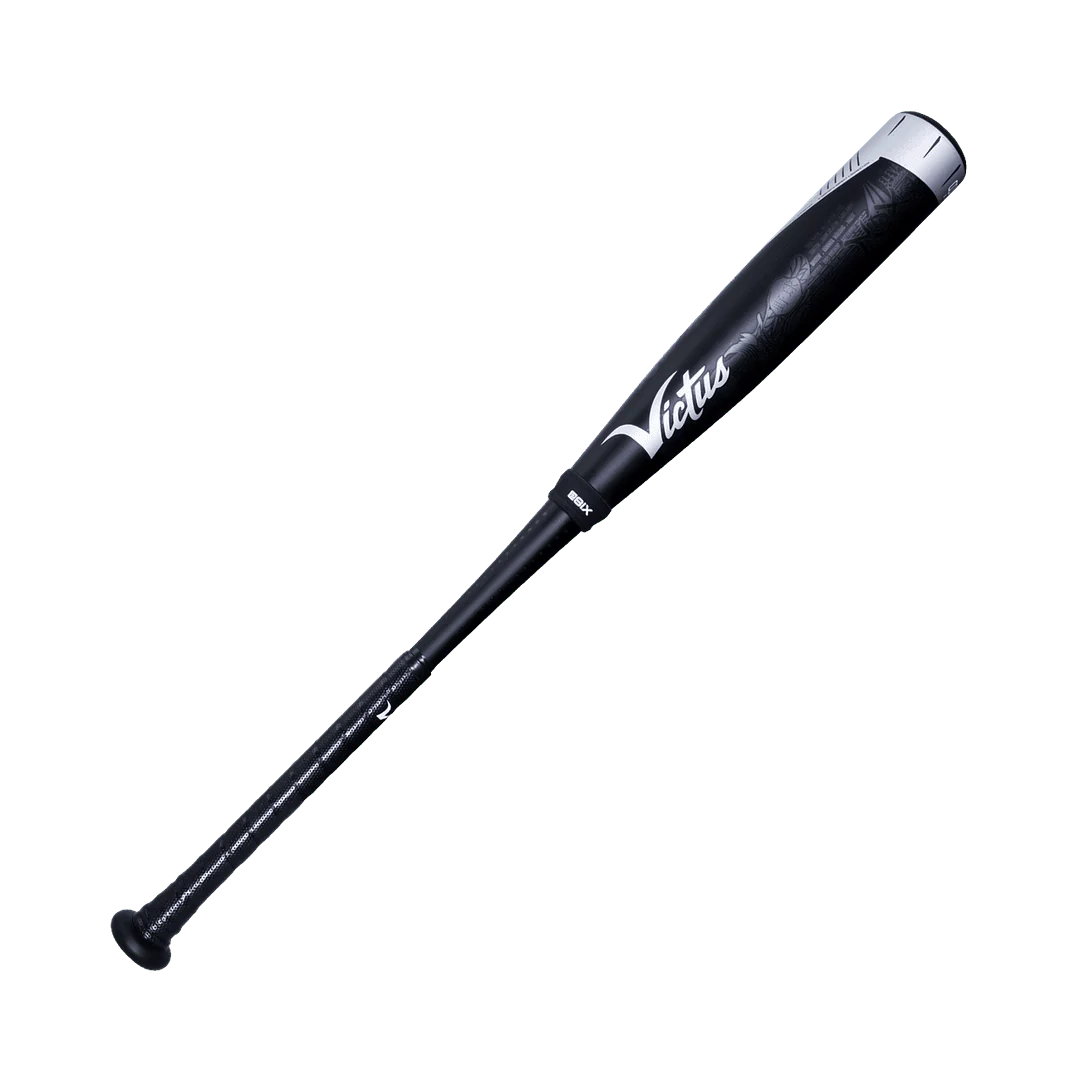 Victus Nox Two Piece Hybrid USSSA 2 3/4 Baseball Bat -8, 28/20oz (Black/Silver)