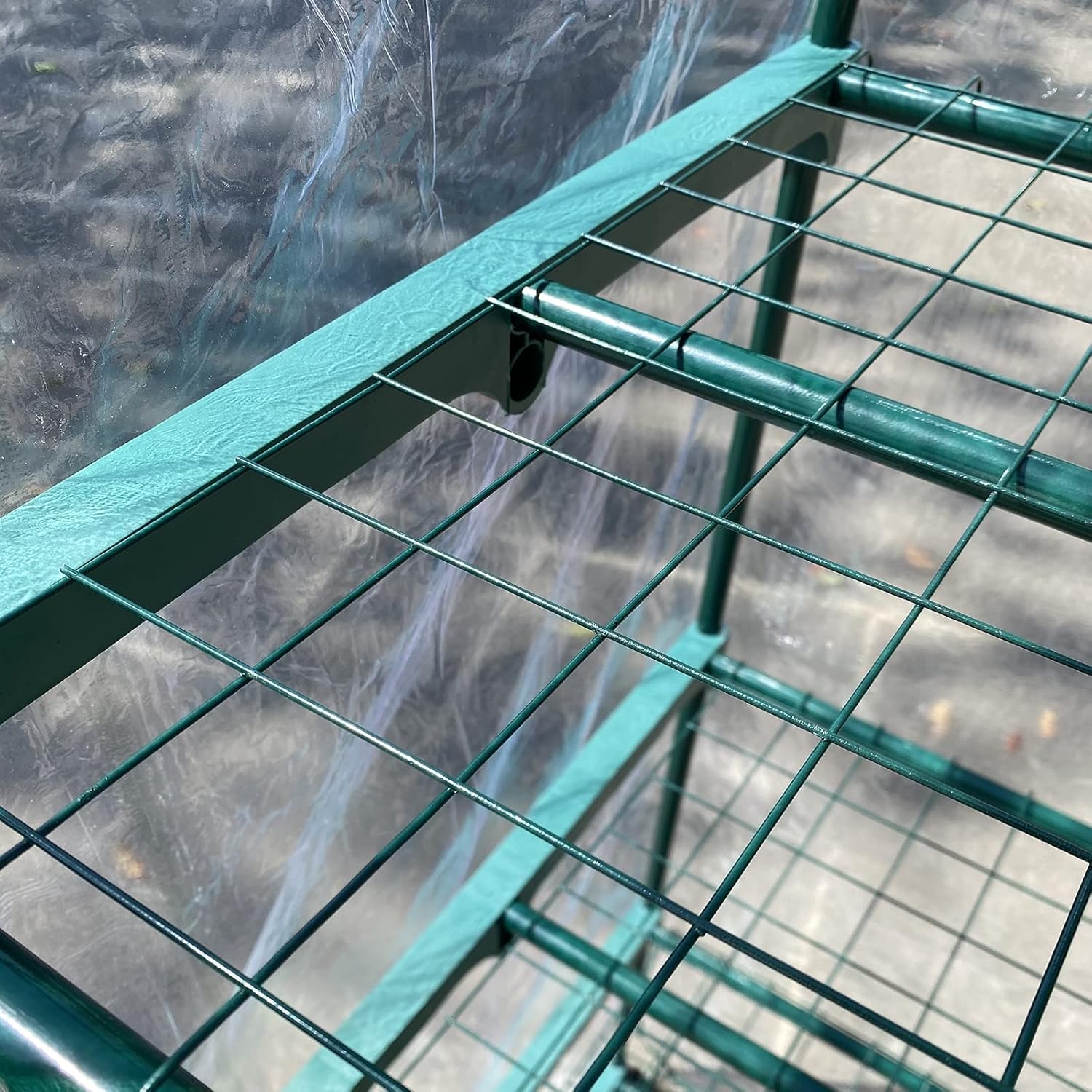 Portable Mini Greenhouse - 4 Tiers Indoor Outdoor Greenhouse with Wheels-Use in Any Season for Plants - 27.6" W x19.3 Dx66.9 H