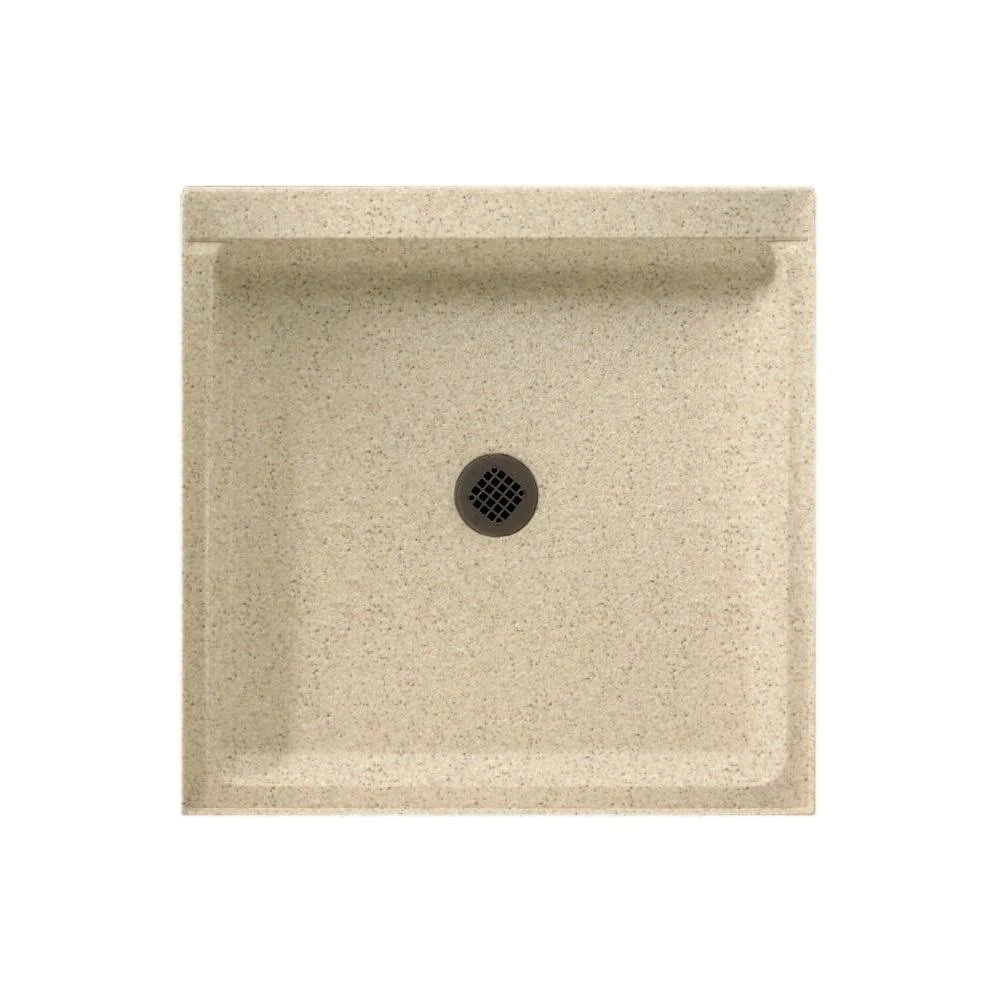 Swan 42 in. x 36 in. Solid Surface Single Threshold Shower Floor in Bermuda Sand