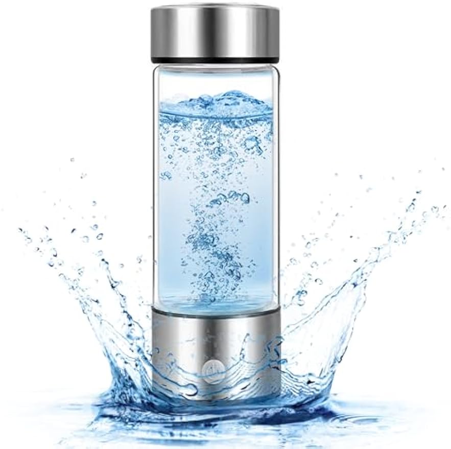 Hydrogen Water Generator, Hydrogen Water Bottle, Portable Hydrogen Generator, Rechargeable Water Ionizer with New PEM SPE Technology Water Ionizer Machine for Home Office Travel