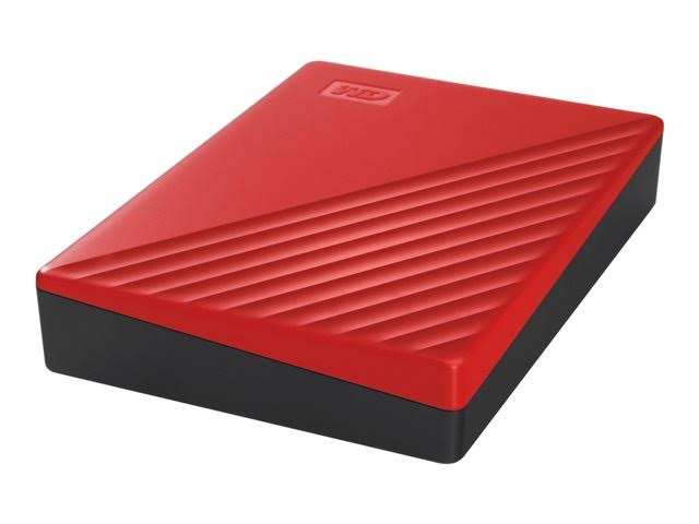 WD 5tb My Passport Portable Hard Drive, Red - WDBPKJ0050BRD-WESN