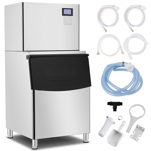 Zstar Commercial Ice Maker Machine, Freestanding Ice Maker Machine, Industrial Ice Machine