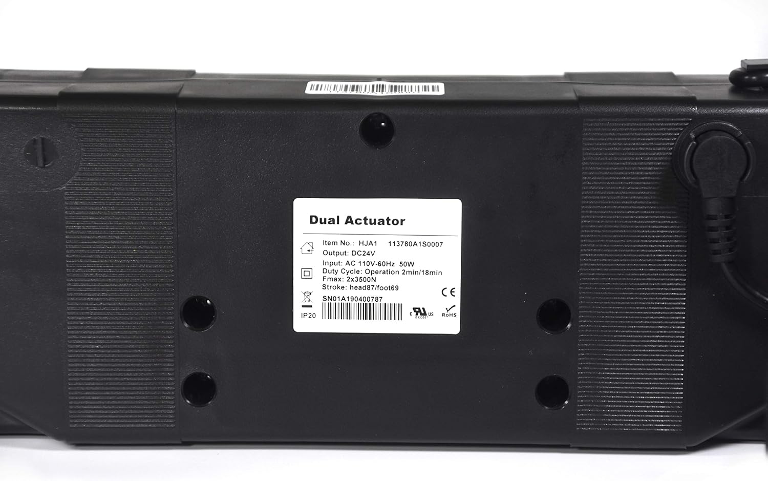 Richmat Actuator Motor for Adjustable Electric Bed Frame and Electric Hospital Bed (HJA1(Wired))